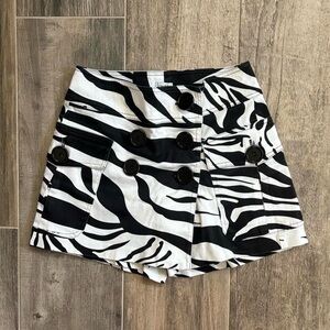 Cache Vintage Zebra Print Shorts